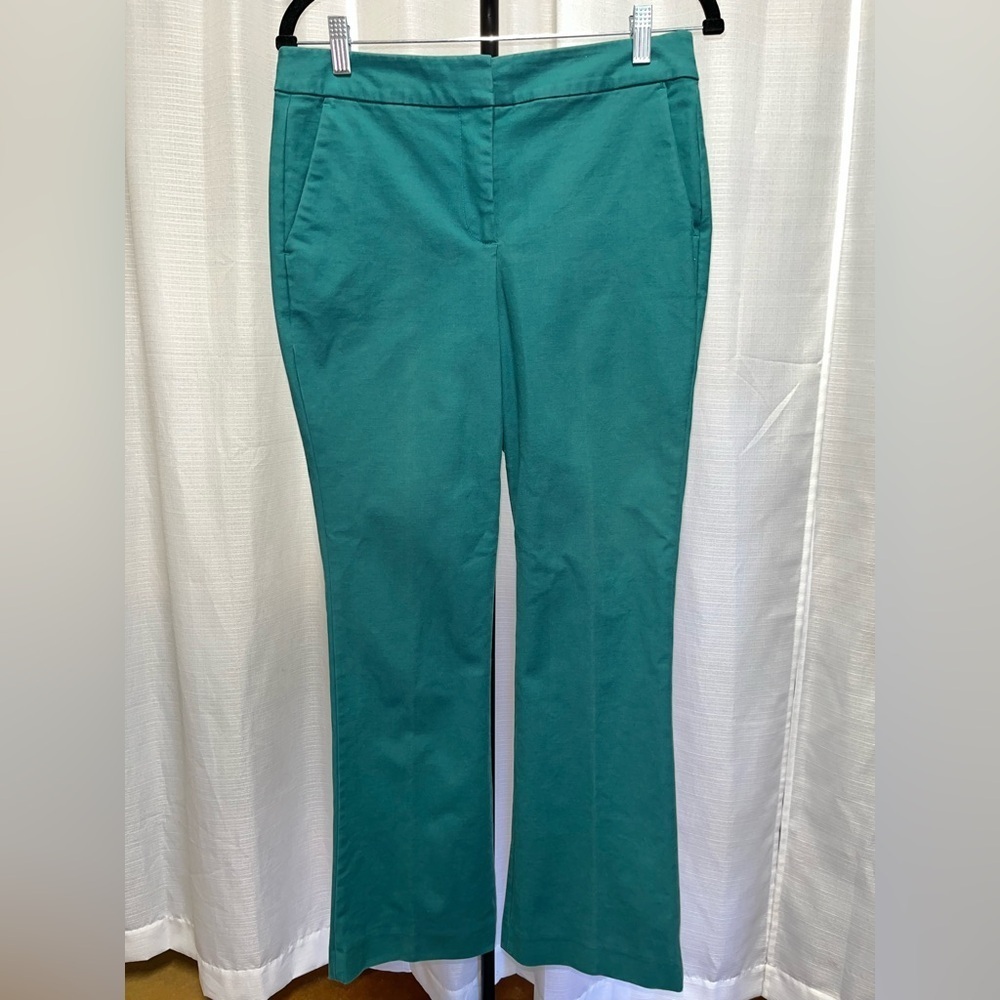 Boden teal/green Richmond 7/8 trousers | size 8p - Picture 1 of 8